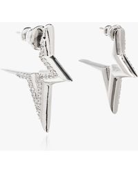 Ferragamo - Earrings With Crystals - Lyst