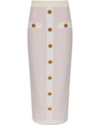 Balmain - Skirt With Lurex Thread - Lyst