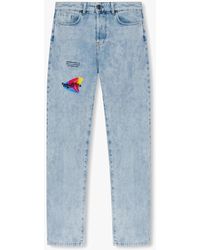 Msftsrep - Printed Jeans, , Light - Lyst