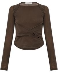 Lemaire - Top With A Waist Tie - Lyst