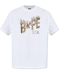 A Bathing Ape - T-Shirt With Printed Logo - Lyst