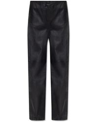 Totême - Trousers From Lamb Leather - Lyst