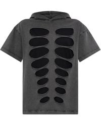 AVAVAV - Hooded T-Shirt With Cut-Outs - Lyst
