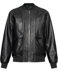 Paul Smith - Leather 'Bomber' Jacket - Lyst