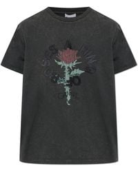 Ganni - T-Shirt With Print - Lyst
