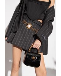 Versace - ‘La Medusa Mini’ Patent-Leather Shoulder Bag - Lyst
