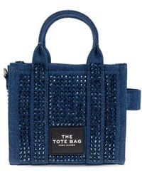 Marc Jacobs - Handbag The Crystal Denim Crossbody Tote Bag - Lyst