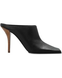 Alaïa - Leather Heeled Mules - Lyst
