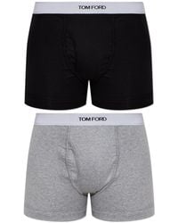 Tom Ford - Two-Pack Of Cotton Boxers With Logo - Lyst