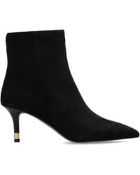 Furla - Suede Heeled Ankle Boots 'Aria' - Lyst