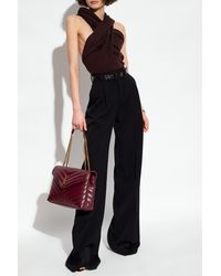 Saint Laurent - Trousers With Wide Legs - Lyst
