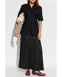 Ganni - Blazer With Short Sleeves - Lyst