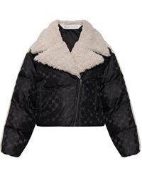 Palm Angels - Short Jacket With Faux Fur - Lyst