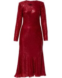 Self-Portrait - Dress With Lurex Thread - Lyst