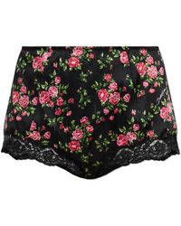 Dolce & Gabbana - Silk High-Waisted Briefs - Lyst