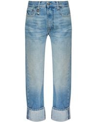 R13 - Jeans With Logo - Lyst