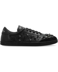 Dolce & Gabbana - Sports Shoes With Shimmering Crystals - Lyst