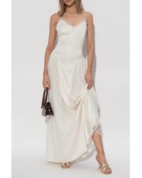 ROTATE BIRGER CHRISTENSEN - Dress With Lace Inserts - Lyst