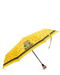 Moschino Umbrella With Logo - Yellow