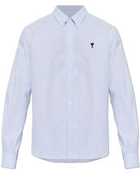 Ami Paris - Striped Pattern Shirt - Lyst