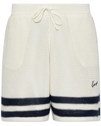 KENZO - Shorts With A Decorative Weave - Lyst