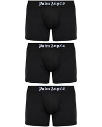 Palm Angels - Three-Pack Of Boxers With Logo - Lyst