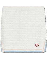 CASABLANCA - Short Skirt Made Of Terry-Type Cotton - Lyst