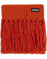 Moschino - Scarf With Fringes - Lyst