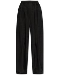Balenciaga - Loose-Fitting Silk Trousers - Lyst