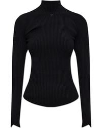 Courreges - Turtleneck With Logo - Lyst