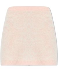Versace - Short Skirt With Mohair Finish - Lyst