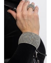 Balenciaga - 'glam' Crystal-embellished Bracelet, - Lyst