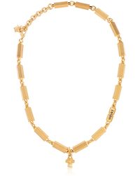 Versace - Necklace With Engraved Logo - Lyst