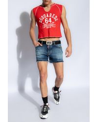DSquared² - 'sexy 70's' Denim Shorts, - Lyst