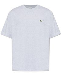 Lacoste - T-Shirt With Logo Patch - Lyst