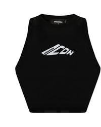 DSquared² - Sleeveless Cropped Top - Lyst