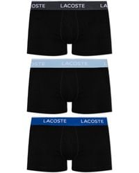 Lacoste - Three-Pack Of Cotton Boxer Briefs - Lyst