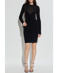 Versace - Dress With Wool Trim - Lyst