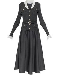 Self-Portrait - Two-Piece Dress With Belt - Lyst