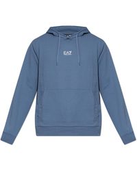 EA7 - Sweatshorts With Printed Logo - Lyst