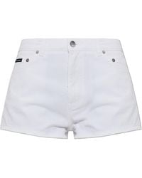 Dolce & Gabbana - Denim Shorts With A 'Vintage' Effect - Lyst
