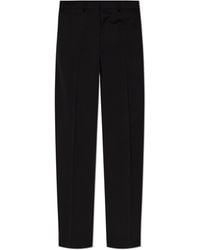 Moschino - Wool Trousers With Crease - Lyst