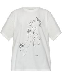 MM6 by Maison Margiela - T-Shirt With Print - Lyst