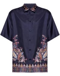 Etro - Silk Short-Sleeve Shirt - Lyst