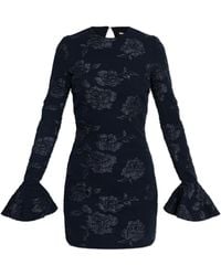 ROTATE BIRGER CHRISTENSEN - Dress With Floral Motif - Lyst