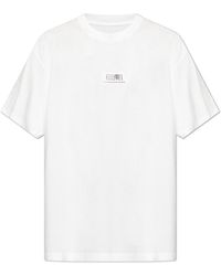 MM6 by Maison Margiela - T-Shirt With Logo - Lyst