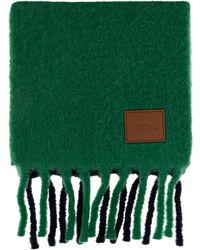 Loewe - Wool Scarf With Logo - Lyst