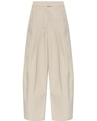 Emporio Armani - Cotton Trousers - Lyst