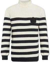 Balmain - Sweater With Appliqué - Lyst