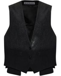 Acne Studios - Vest With A Glossy Effect - Lyst